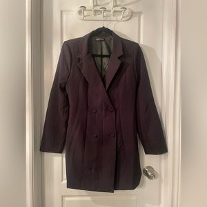 Double-breasted, plunging, Blazer dress, super cute, buttons up